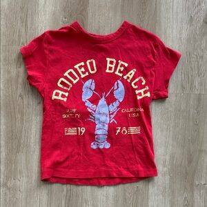 Urban Outfitters Red Rodeo Beach Kids Tee